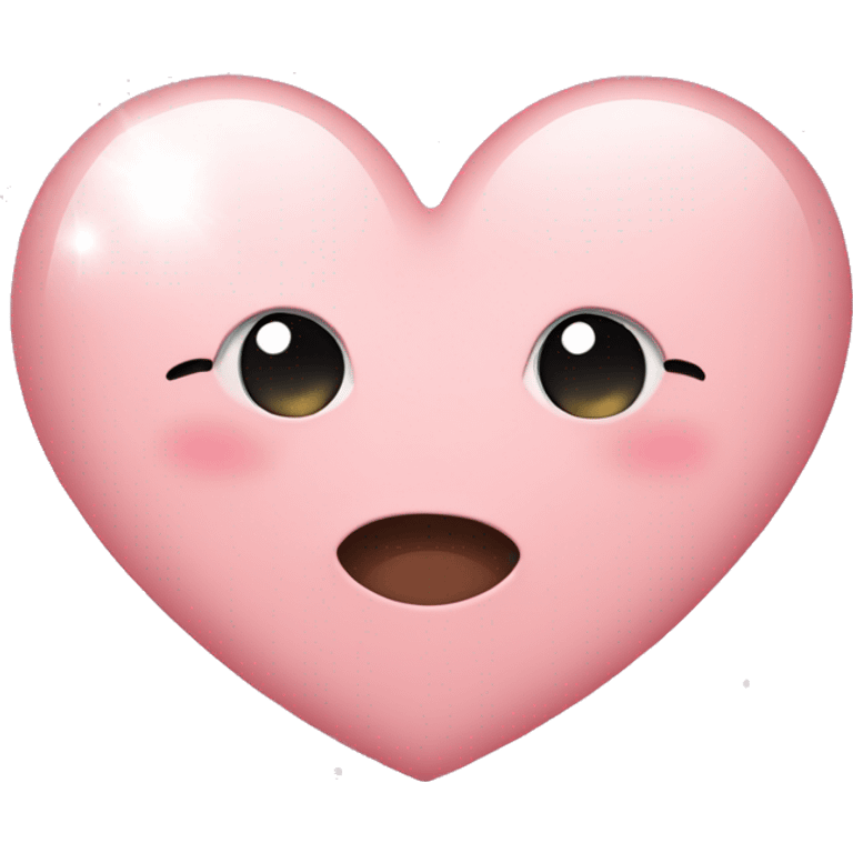 blush pink heart with sparkles emoji