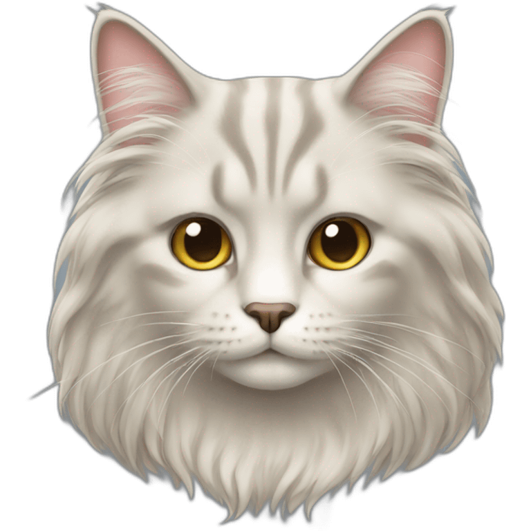 Long Hair cat emoji