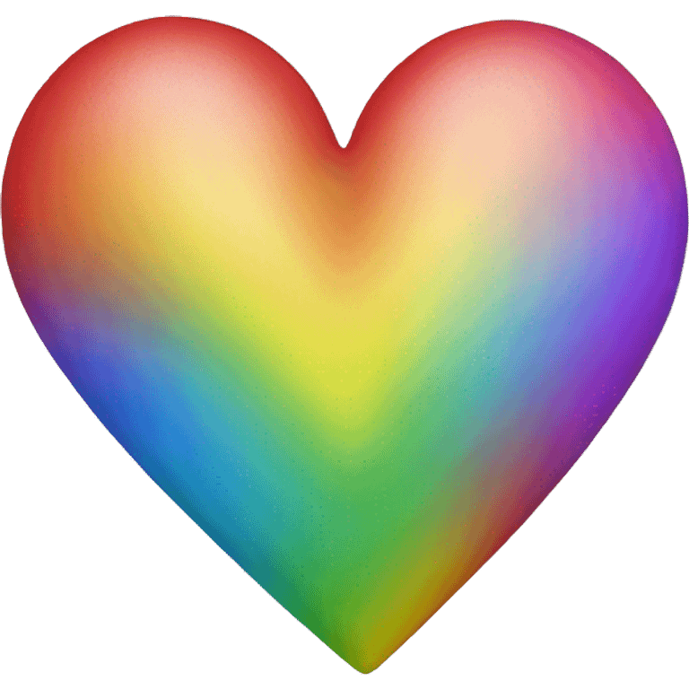 Rainbow hearts emoji