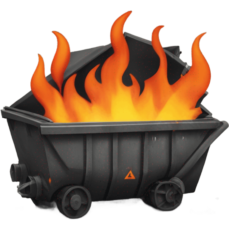 Dumpster fire emoji