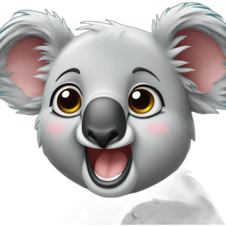 Koala joking emoji