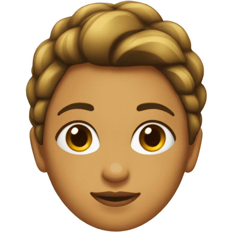 chica de pelo liso  emoji