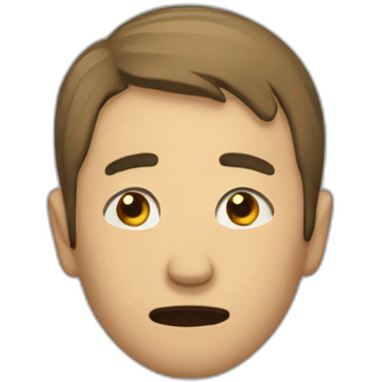 Homme qui pleure emoji