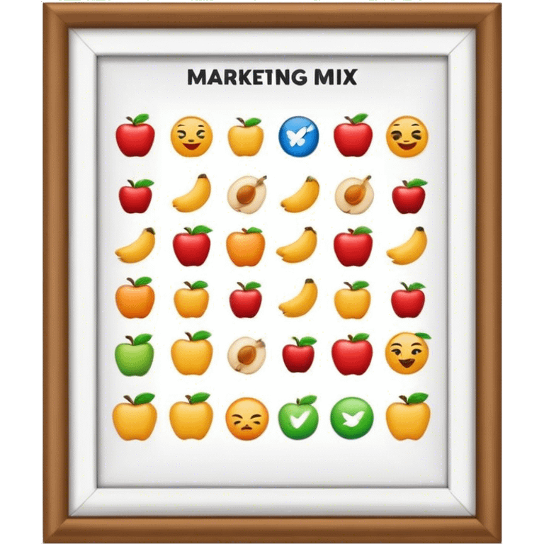 Marketing mix model emoji