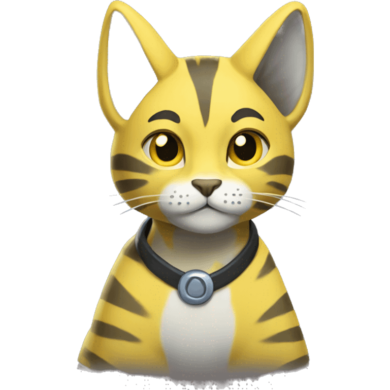 Yellow lombax-Zeraora-cat emoji