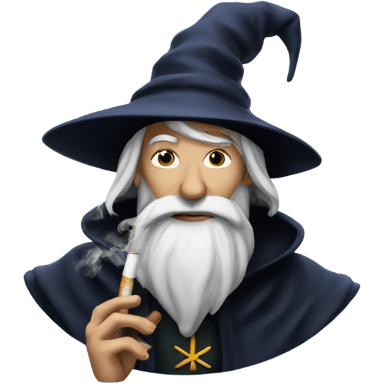 wizard smoking cigarette emoji