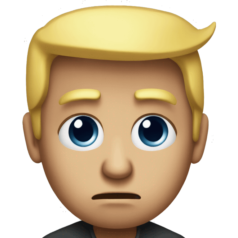 Donald Trump looking sad emoji