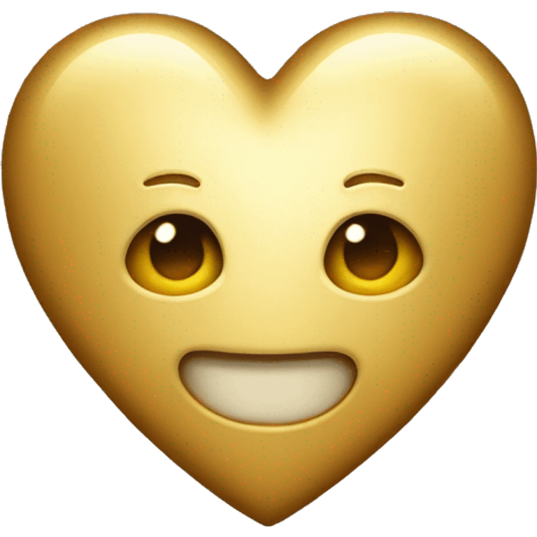 Golden heart emoji