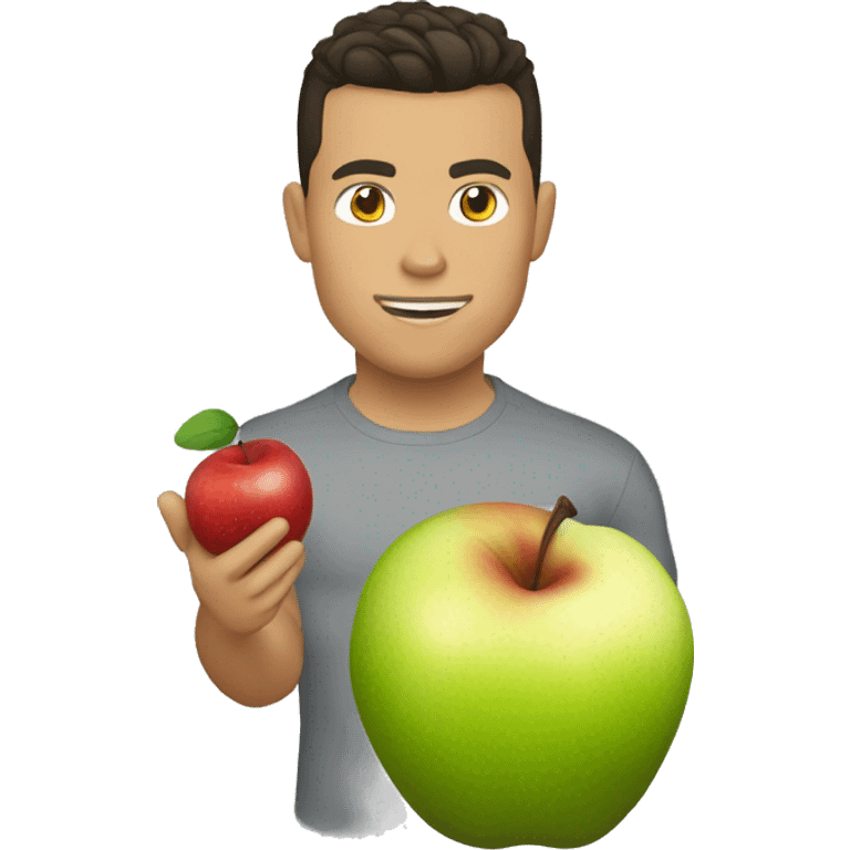 Ronaldo qui mange une pomme emoji