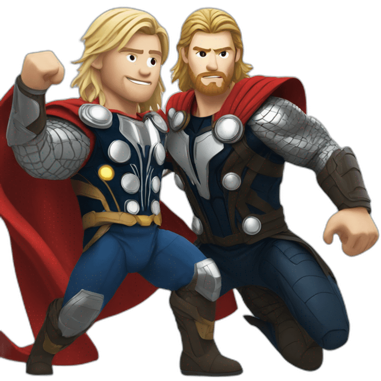 Thor with Spider-Man emoji