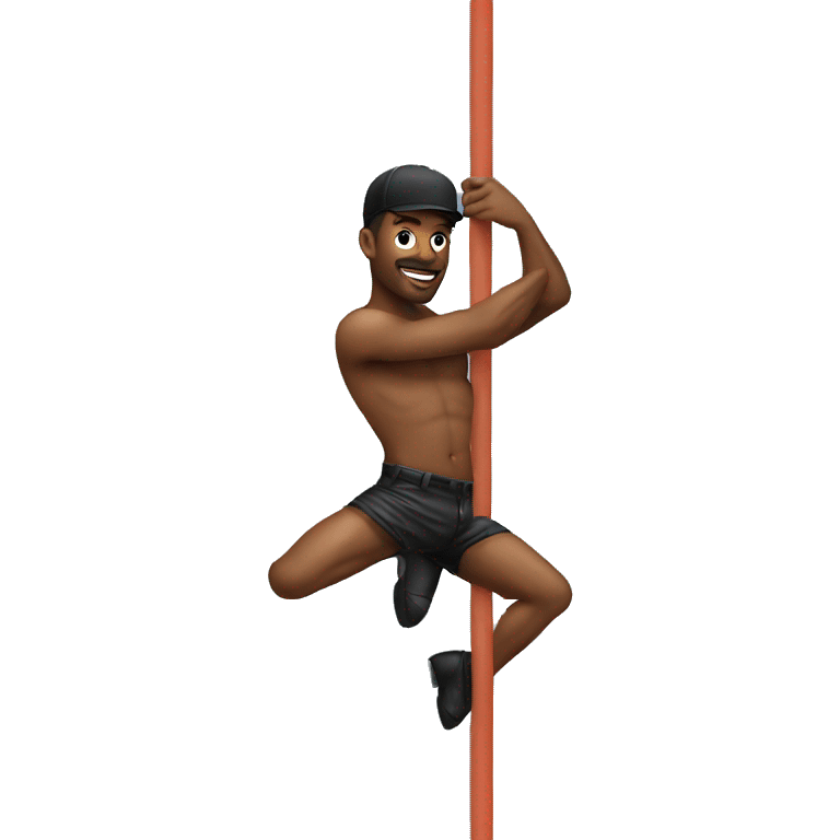 Pole Dance man  emoji