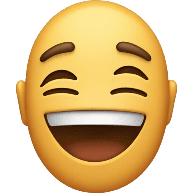 An emoji with a laughing frown emoji