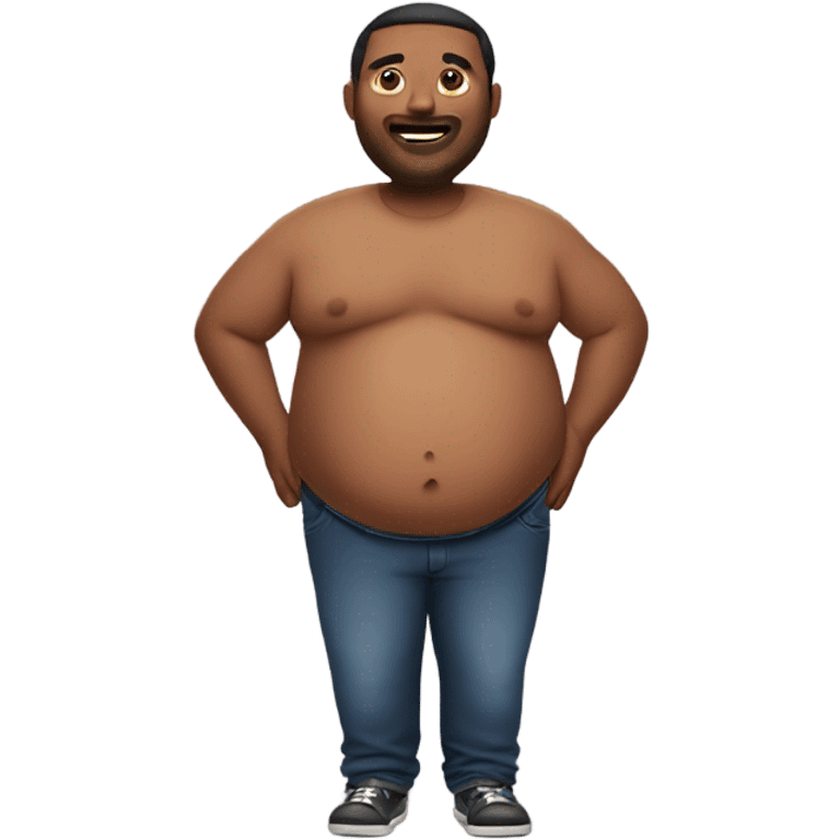 guy with big belly emoji