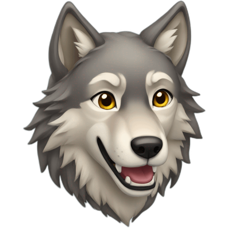 Female wolf  emoji