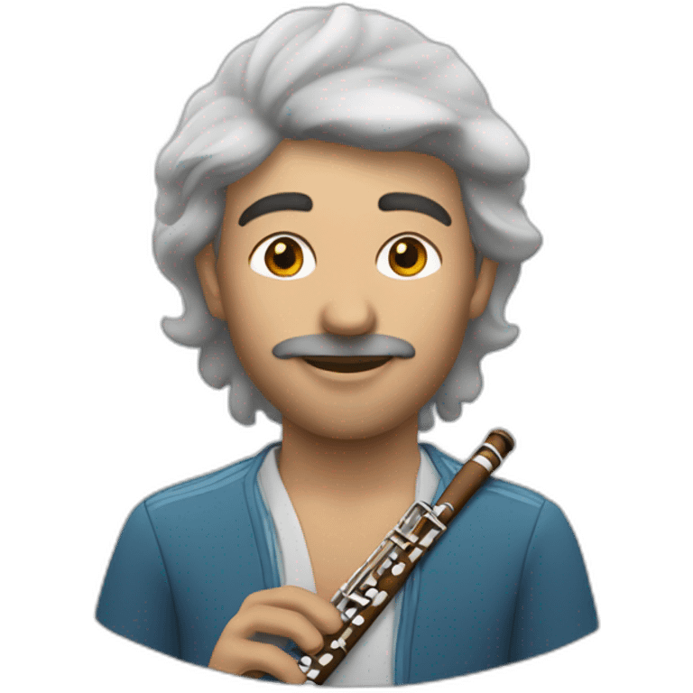 un joueur de flute traversière  emoji