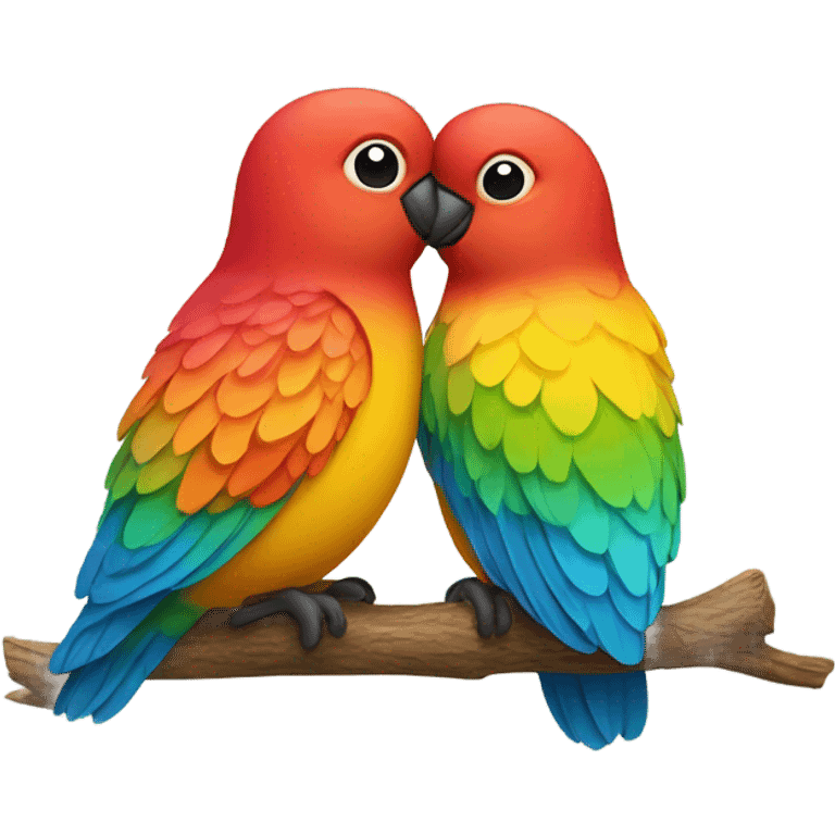 Love birds  emoji