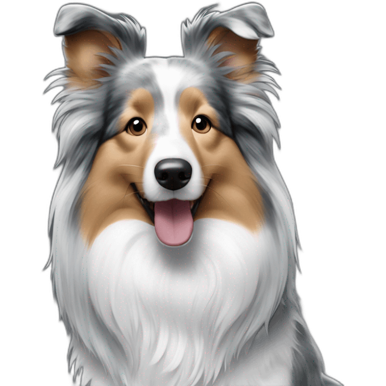 Blue merle sheltie emoji