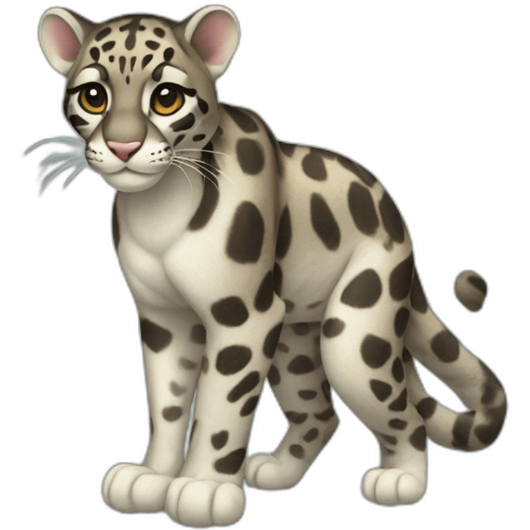 Clouded Leopard Full Body emoji