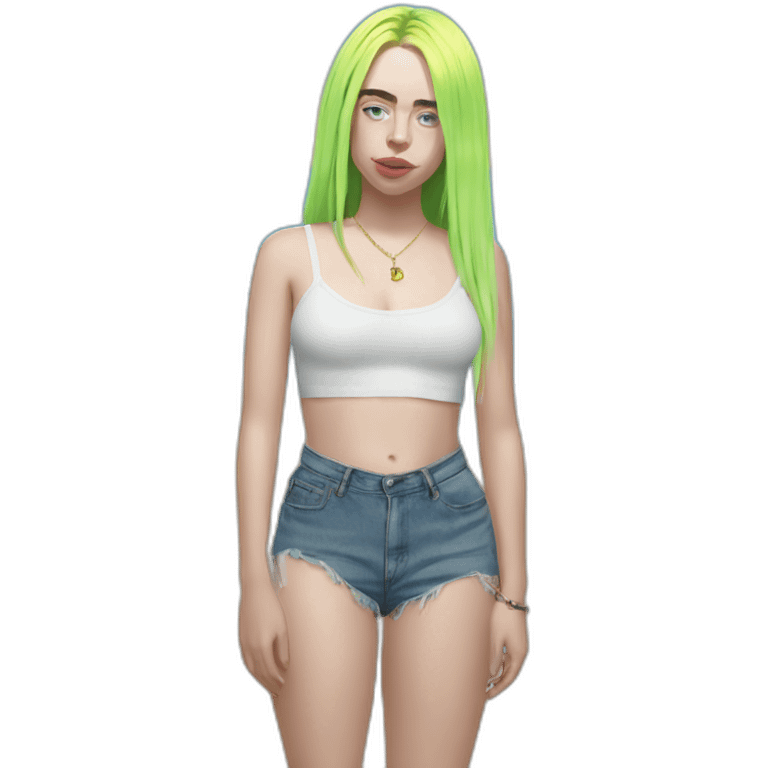 Billie Eilish plage emoji