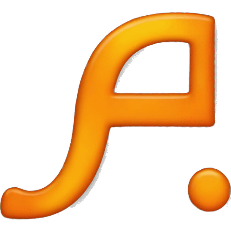 Orange letter F emoji