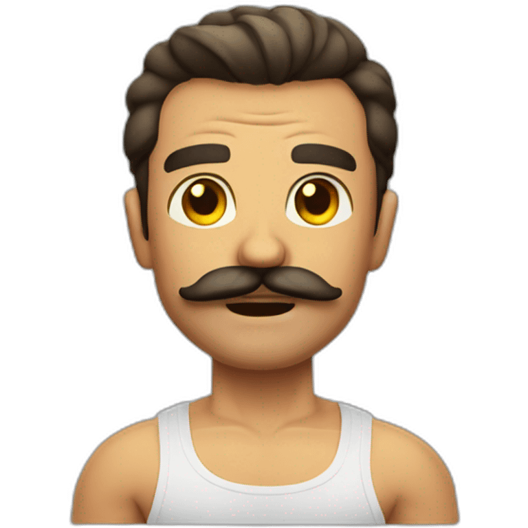 Muscle mustache expressive Cuban man emoji