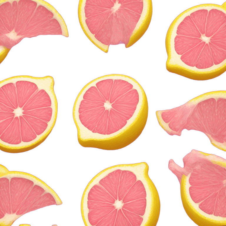 pink lemon emoji