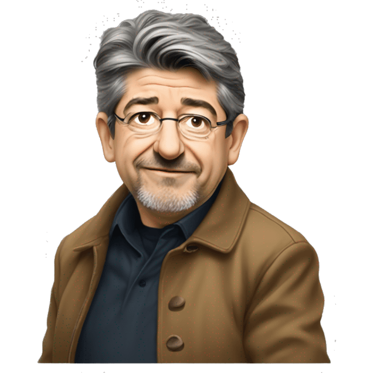 Melenchon a dos de chameau emoji