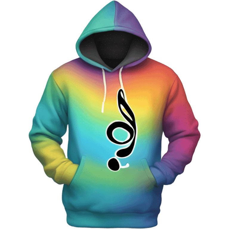 Music note hoodie  emoji