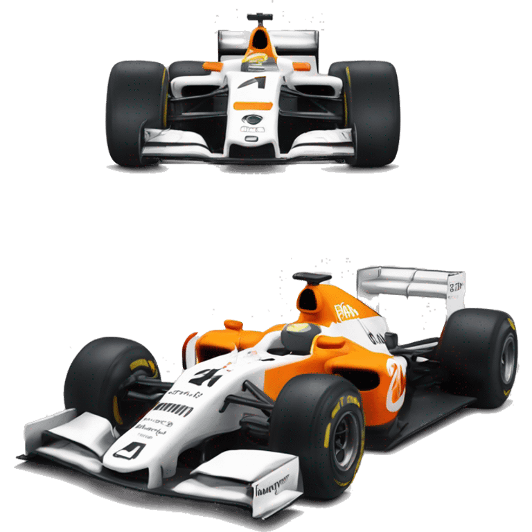  livery mclaren formula 1 car with number 4 emoji