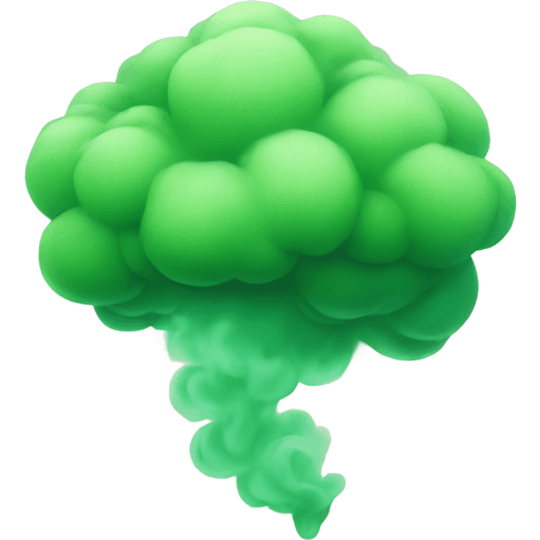 green puff of smoke emoji