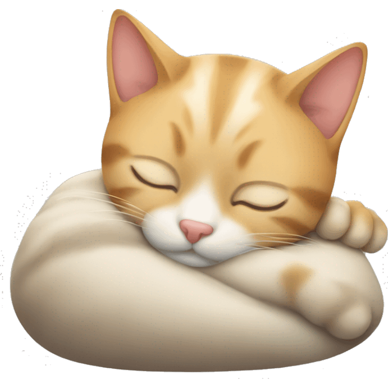 Cat sleeping emoji