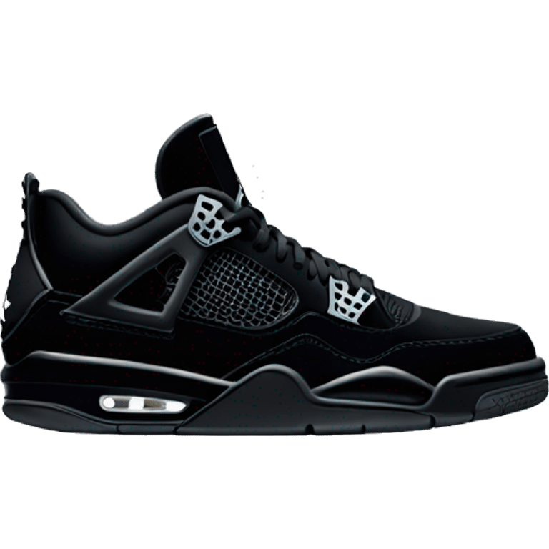 Jordan 4 black cat emoji