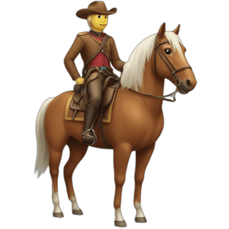 Caca sur un cheval emoji