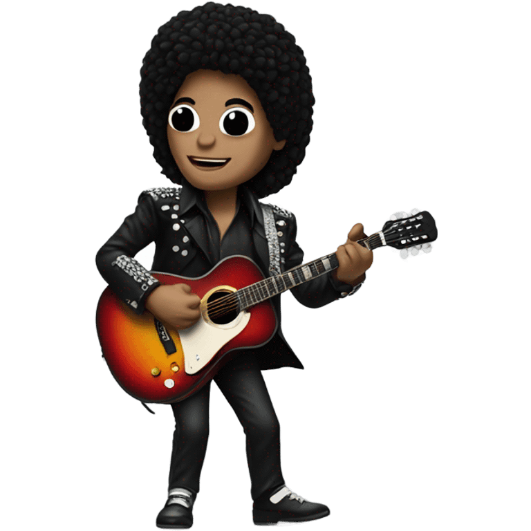 Michael Jackson wearing a gutrra  emoji