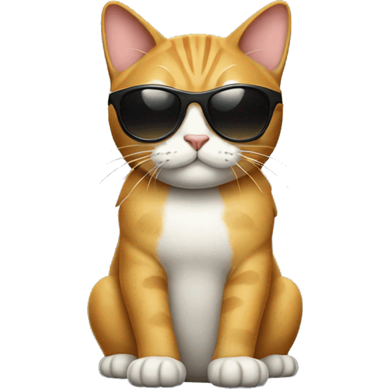 Cat with sunglasses emoji