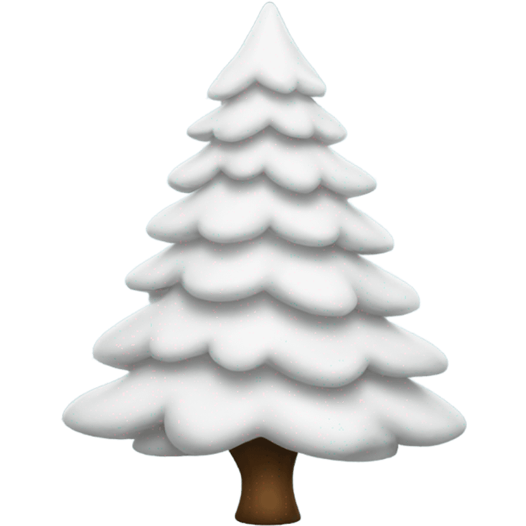 White Christmas tree emoji