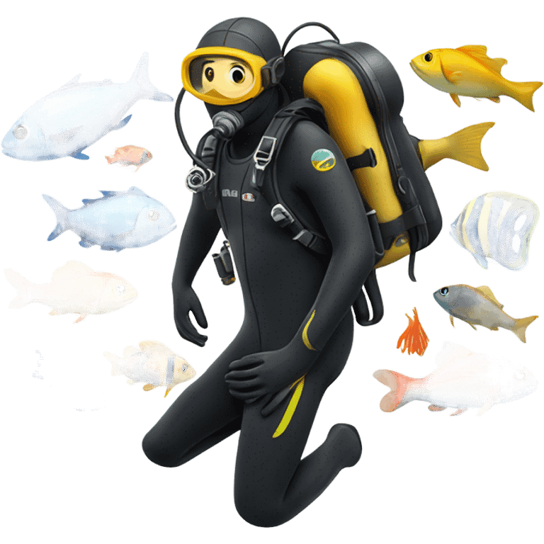 Deep sea diving emoji