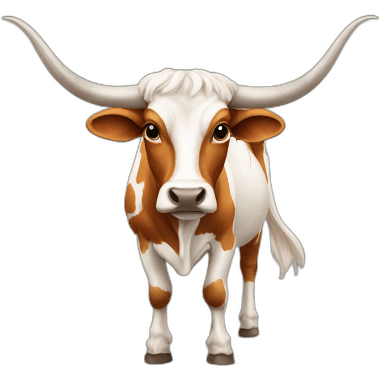 LONGHORN HEIFER WITH 6 FOOT HORNS emoji