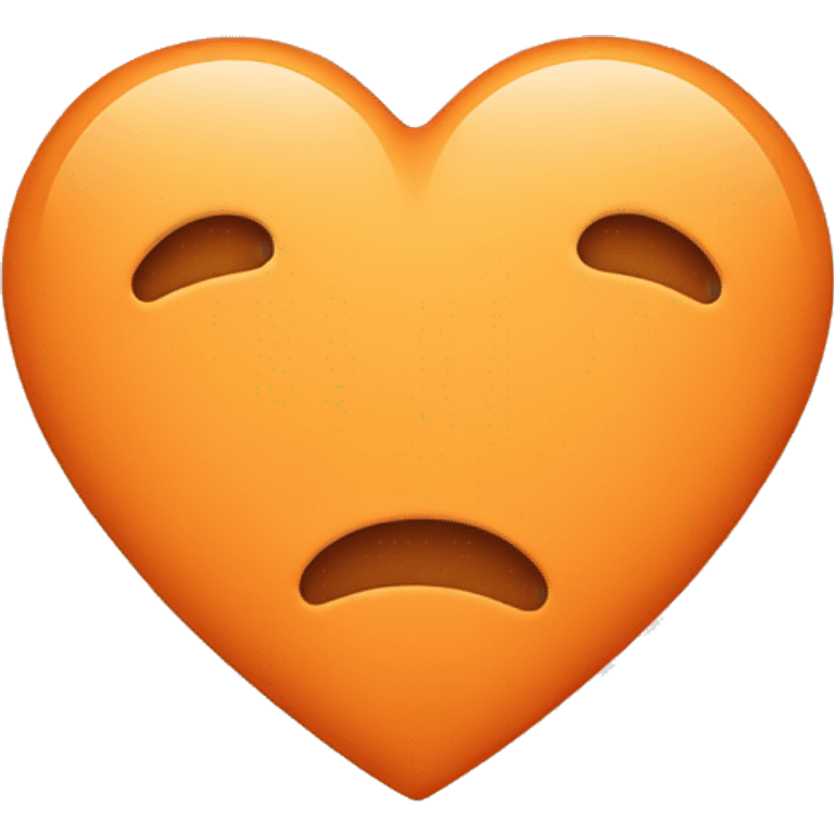 Light orange heart emoji