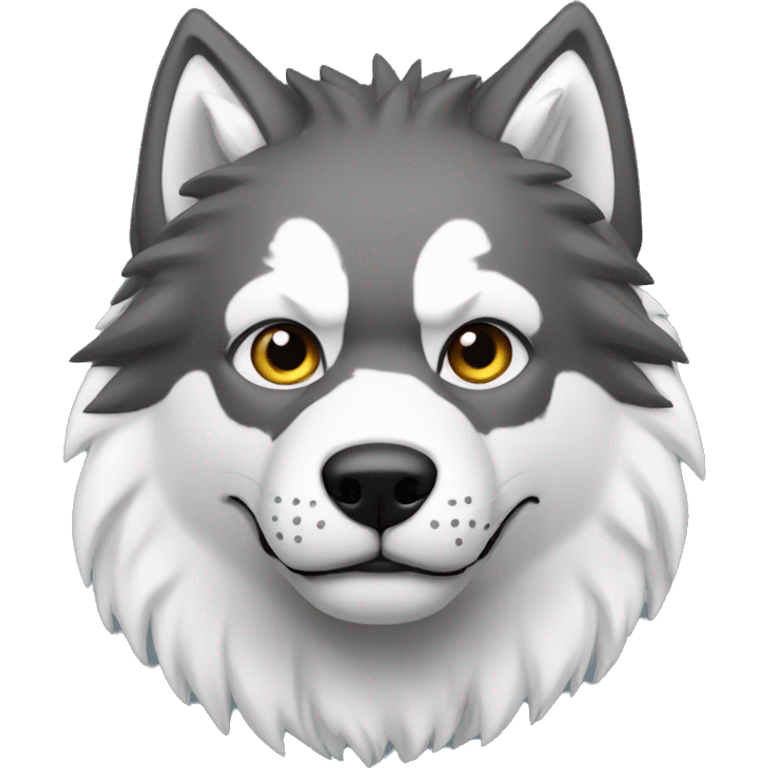 LOBO BLANCO CON BOINA emoji