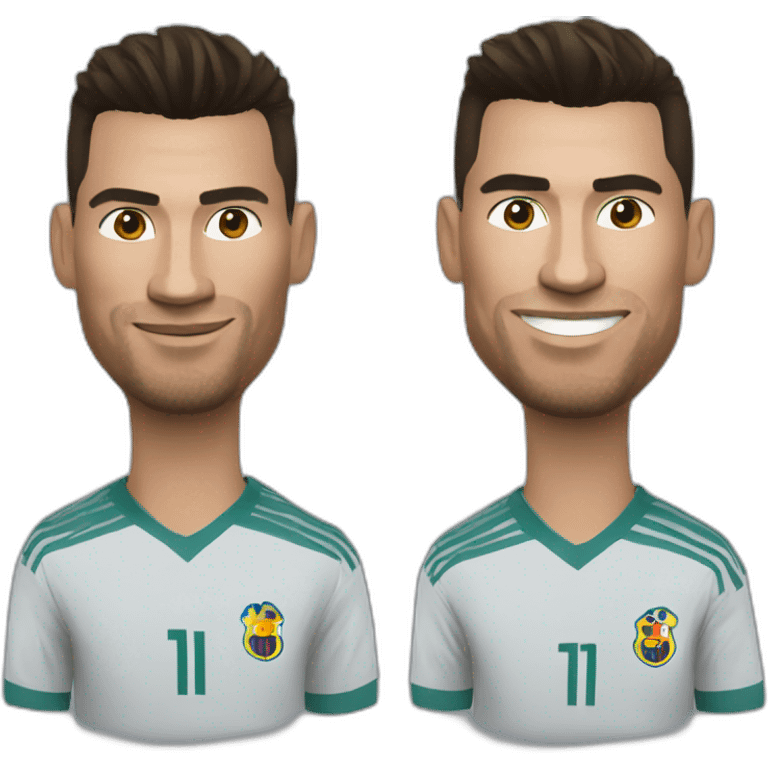 Ronaldo tue Messi emoji