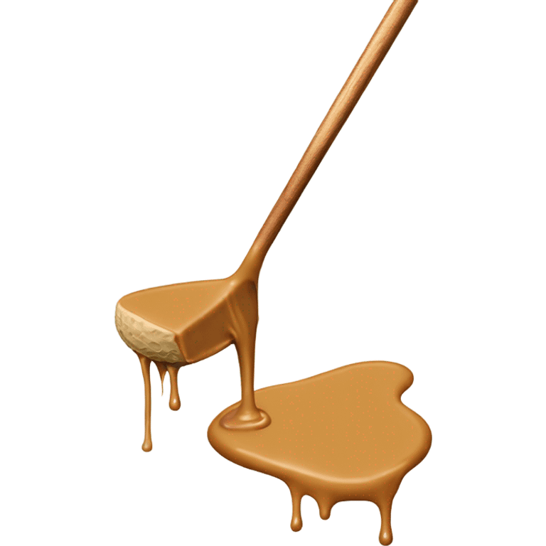 Golf club in peanut butter emoji