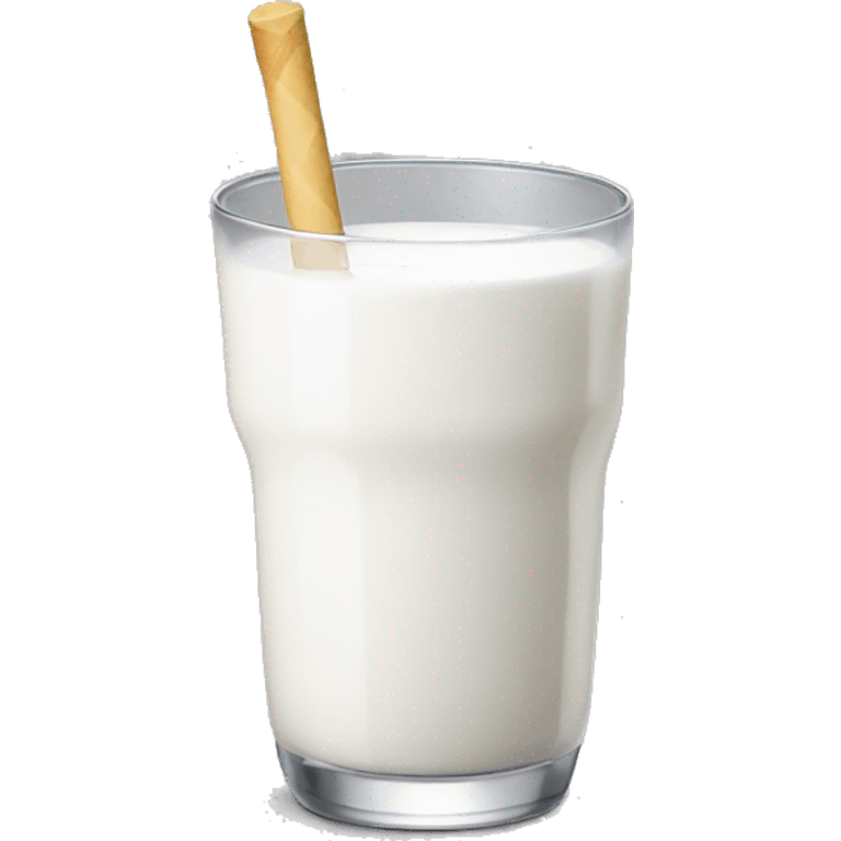 Match and milk in a glass emoji