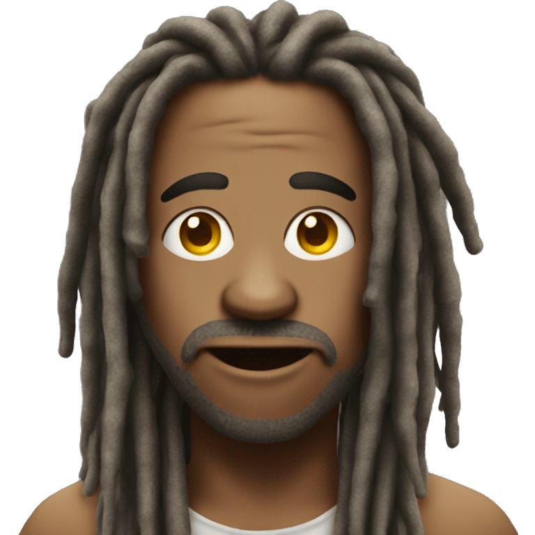 crazy looking dude with dreads emoji