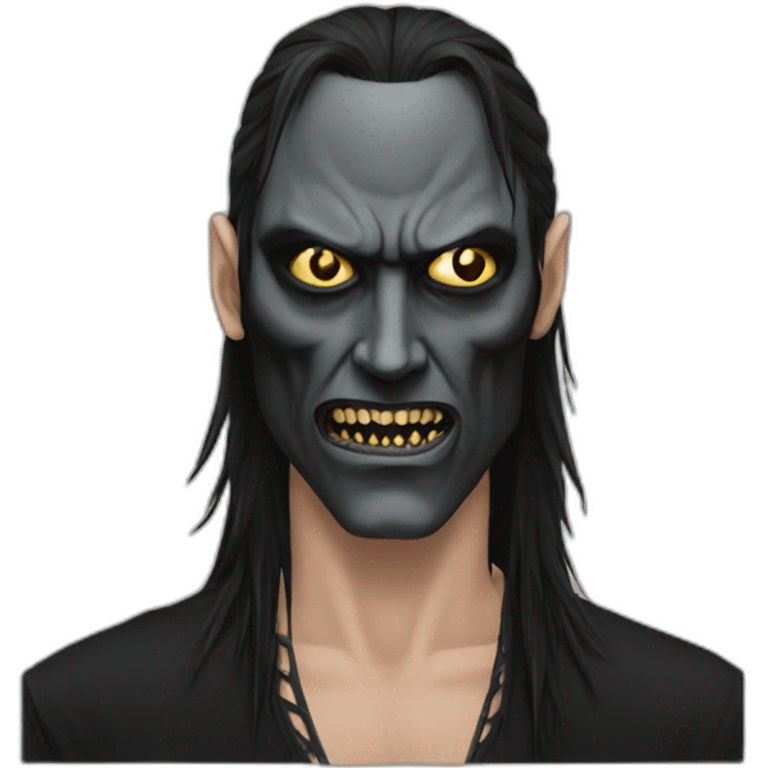 black metal face emoji