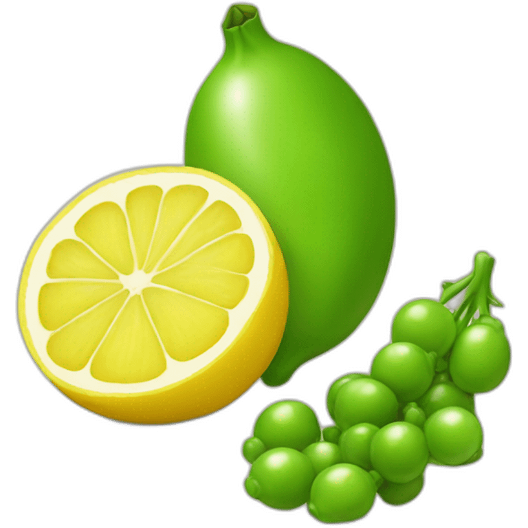 lemon and peas emoji