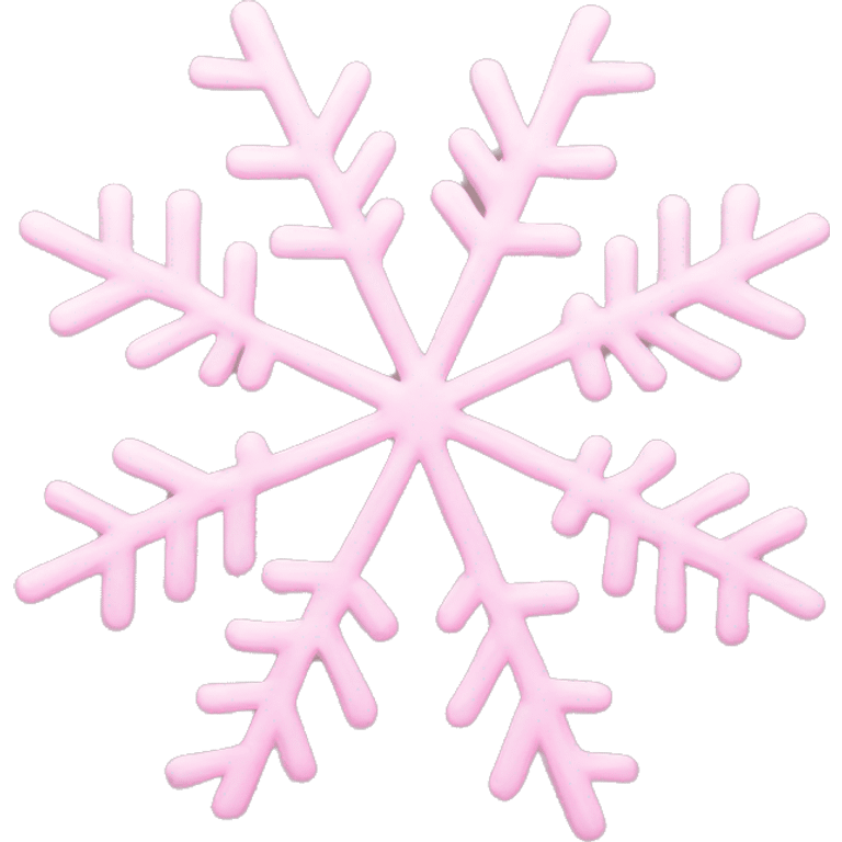 pastel pink snowflake  emoji