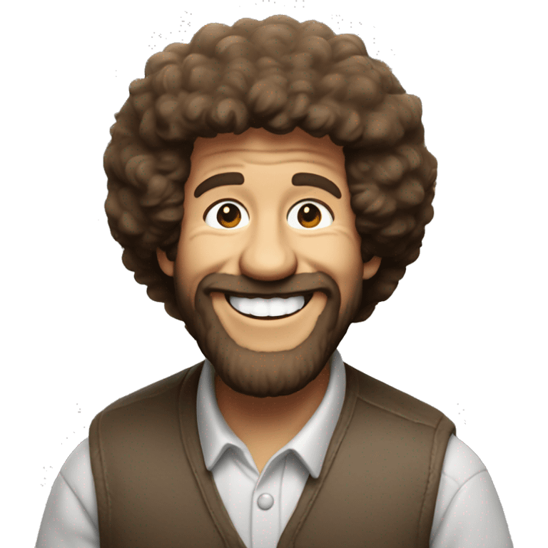 bob ross smile emoji