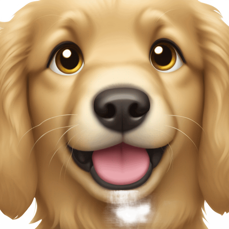 Golden retriever puppy emoji