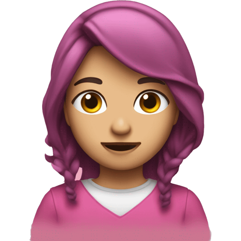 Audífonos con moño rosa emoji